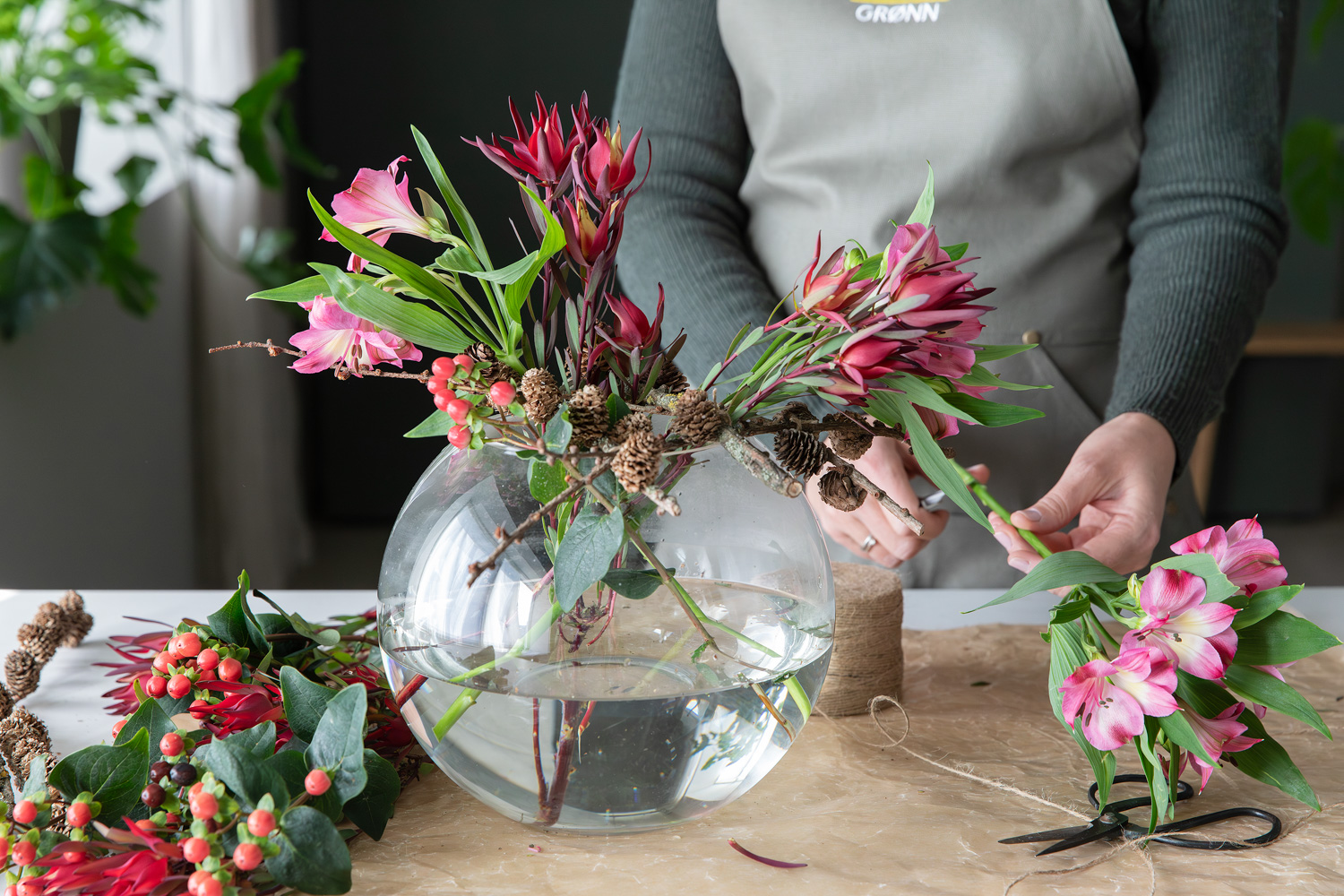 Lifehack - få blomstene til å så fint i vasen